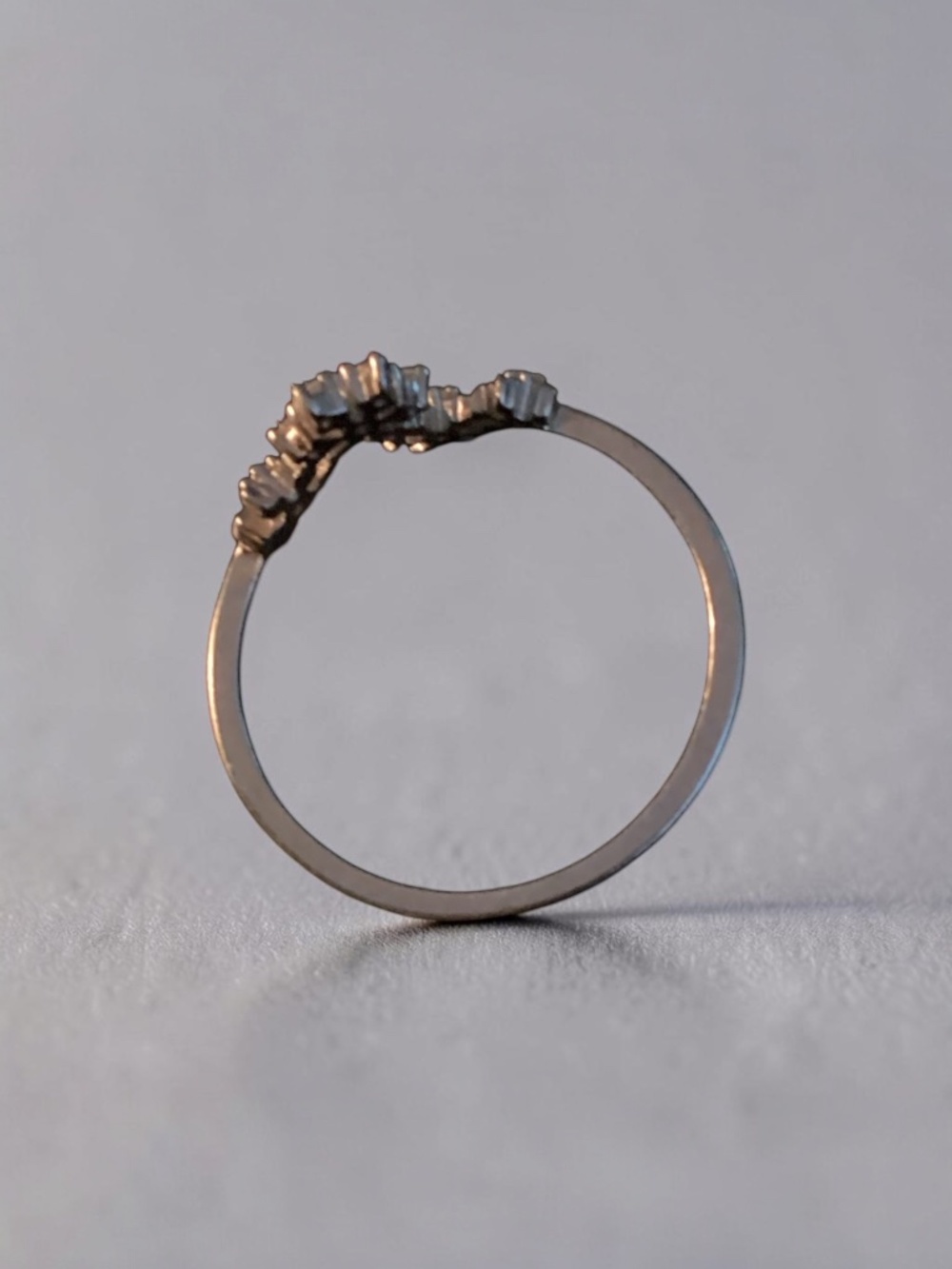 Silver Rhinestone Ring - Picture 3 of 4